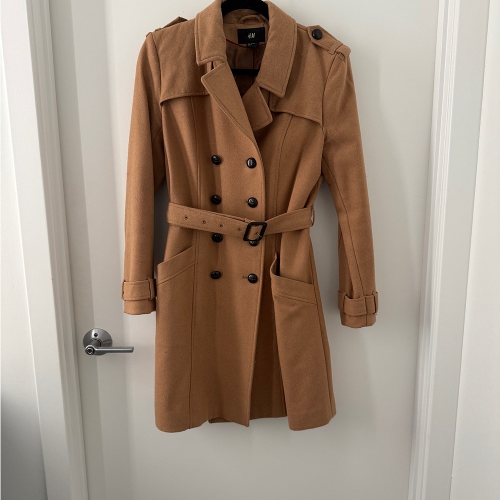 H&M Camel Trench Coat